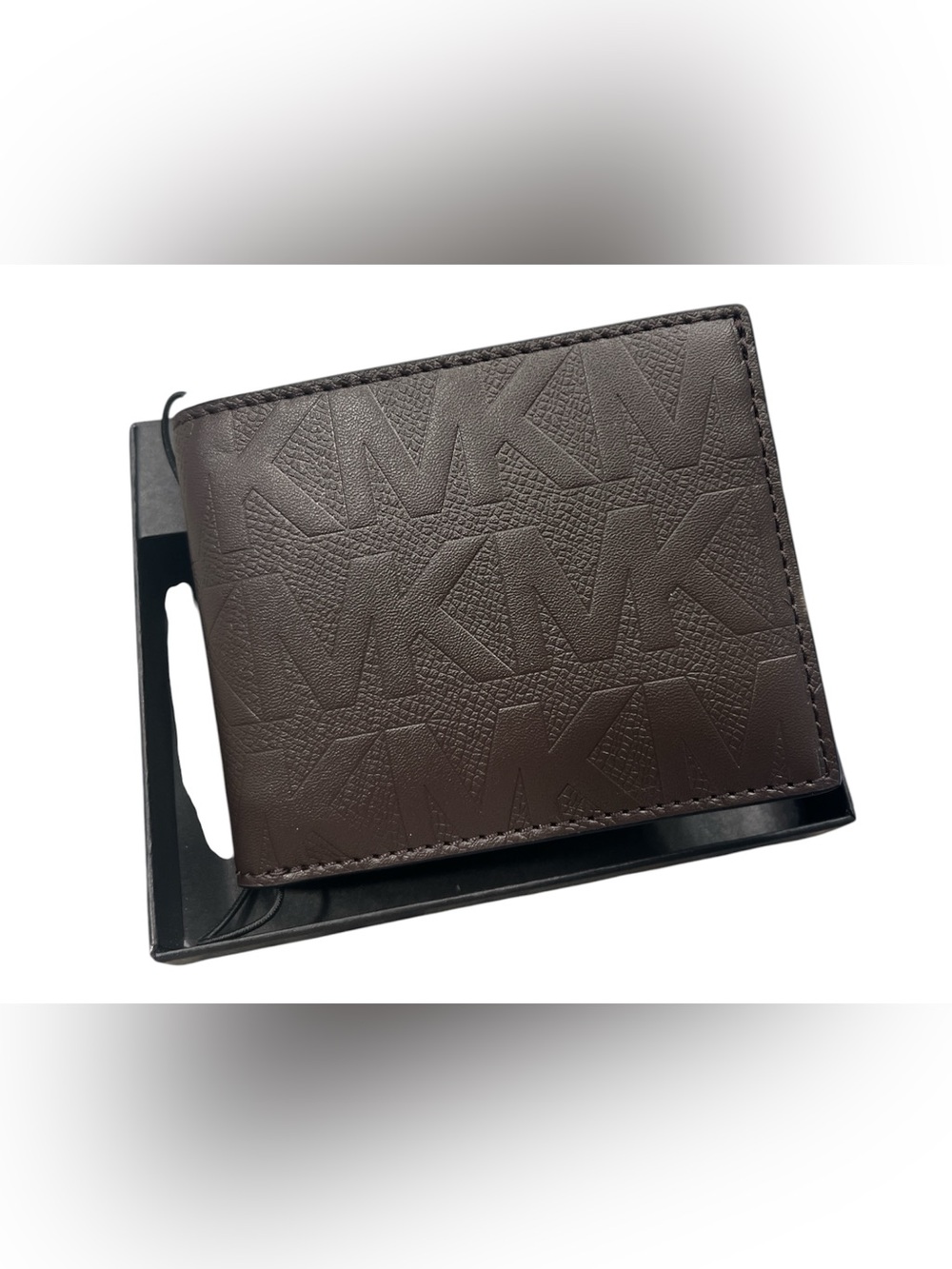 Michael Kors Men's Brown Logo Bifold Wallet with Credit Card Slots